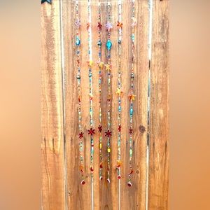 Celestial Strand Chakra Rainbow Sun Moon & Star Strand Sun Catcher Window Decor